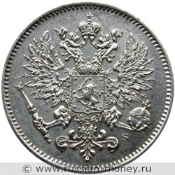 Монета 25 пенни (penniä) 1913 года 25 пенни  (S). Аверс