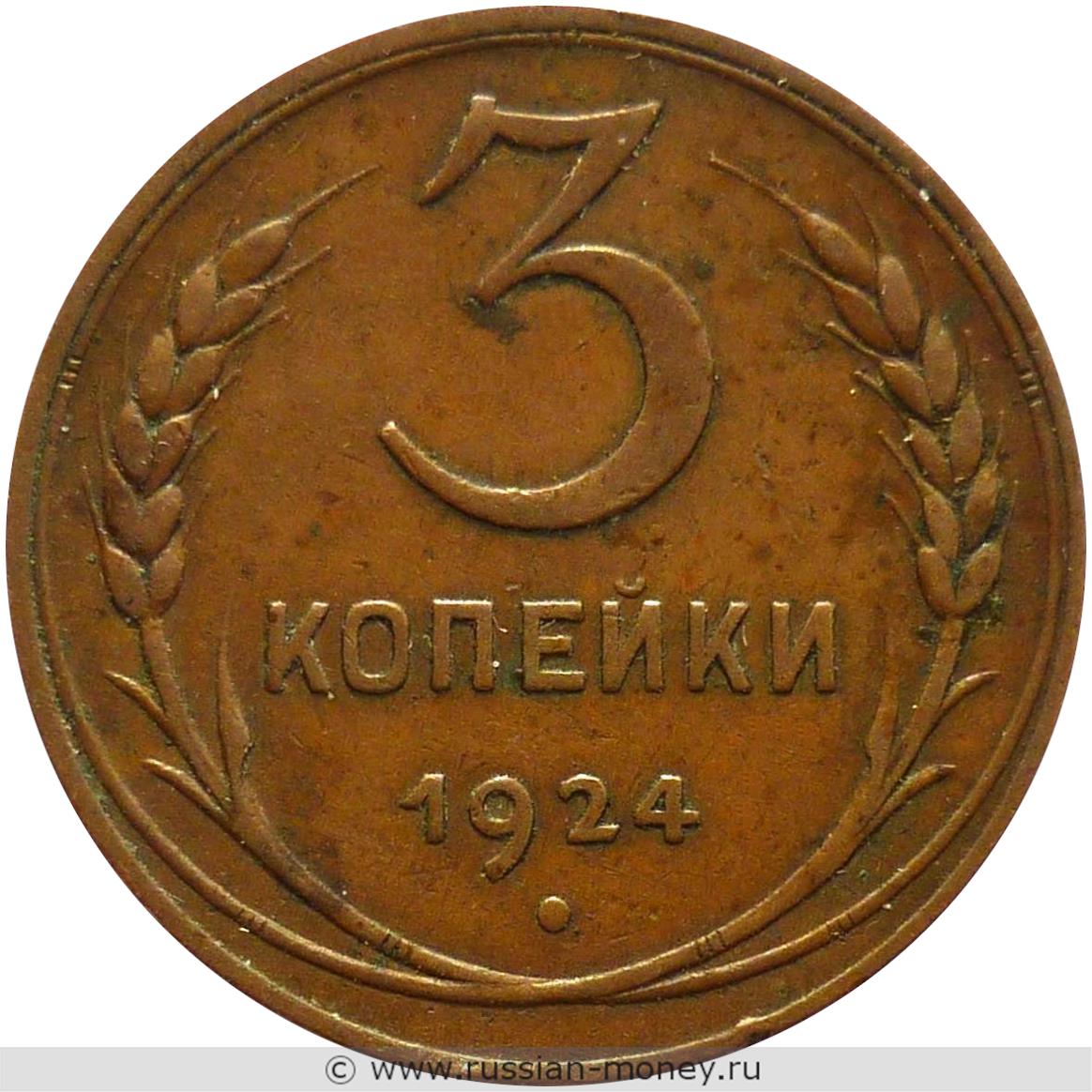 Монета 3 копейки 1924 года фото